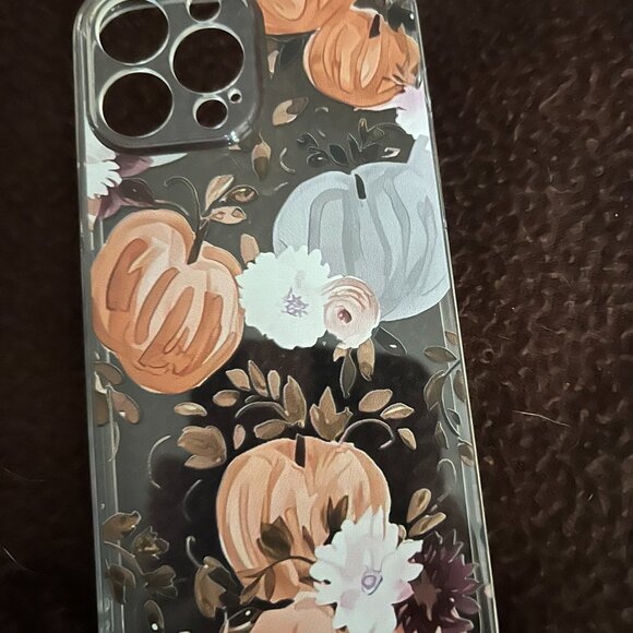 Floral & Pumpkin iPhone 13 Pro Max Case New - Picture 2 of 2
